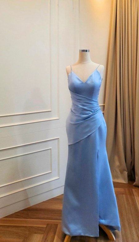 Gaun sewa CELRA.id Blue 10, warna biru muda